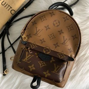 LOUIS VUITTON Reverse Monogram Canvas Palm Springs Mini Backpack